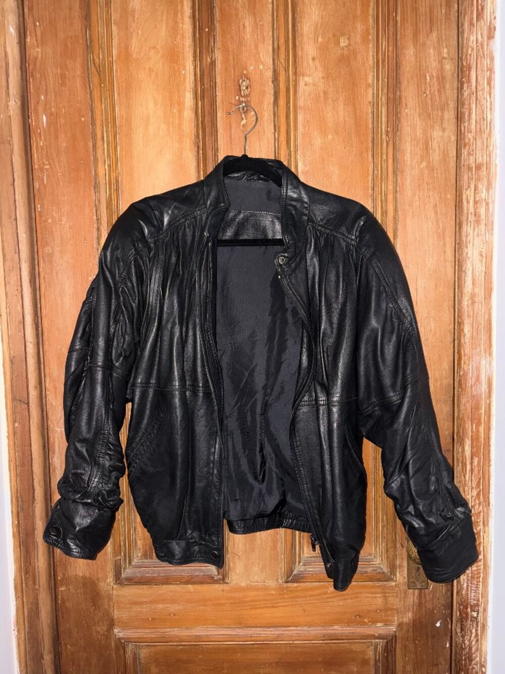 Leather Jacket Siipola Made in Finland, vintage Size 36